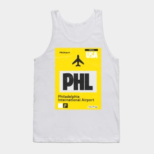 PHL Philadelphia airport yellow Tank Top